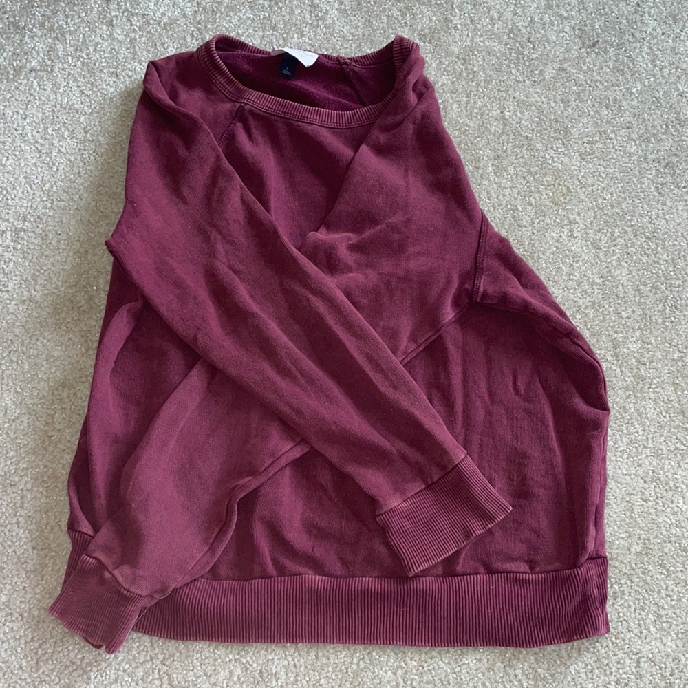 maroon crewneck